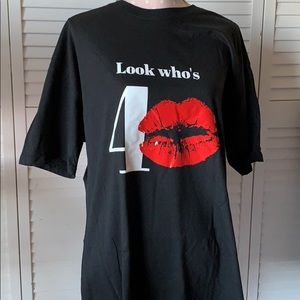 XL Look who’s 40 - New (Never worn) black t-shirt